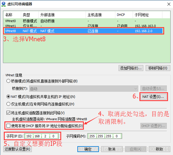 VMware虚拟机中Linux/CentOs设置固定IP地址